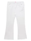 IL GUFO WHITE TROUSERS WITH ELASTIC WAISTBAND IN COTTON GIRL