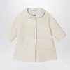 Il Gufo White Wool Blend Coat In White