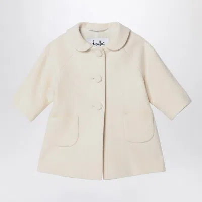 IL GUFO WHITE WOOL BLEND COAT