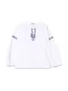 Il Gufo White/blue M/long Shirt In White