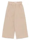 Il Gufo Wide-leg Corduroy Trousers In Brown