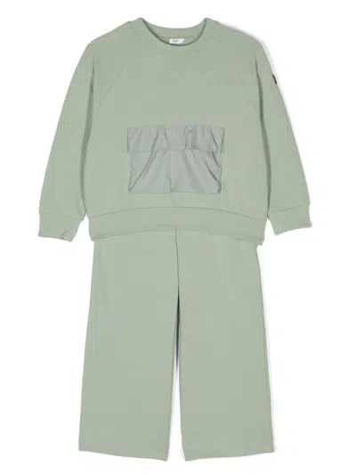 Il Gufo Kids' Wide-leg Tracksuit In Green