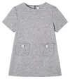 Il Gufo Wool-blend Dress In Gray