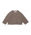 Il Gufo Wool Cardigan In Brown