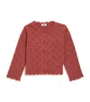 Il Gufo Wool Cardigan In Red