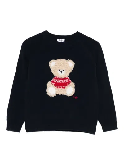 Il Gufo Kids' Wool Sweater In Black
