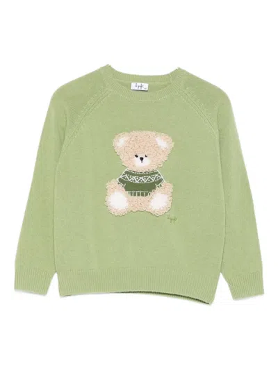 Il Gufo Kids' Wool Sweater In Green
