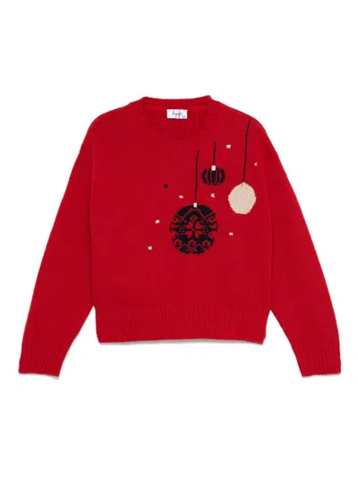 Il Gufo Kids' Wool Sweater In Red