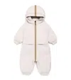Il Gufo X K-way Hooded Snowsuit In Gray