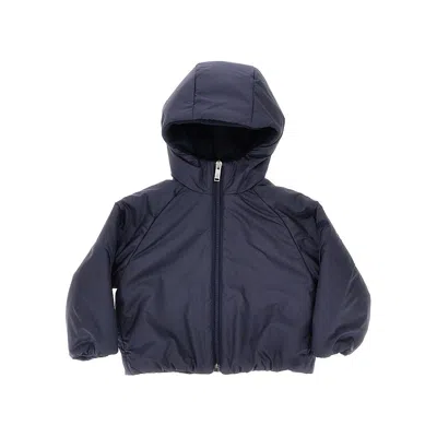 Il Gufo Ylon Jacket With Hood Kids In Blue