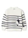 Il Gufo Zebra-motif Sweater In 白色