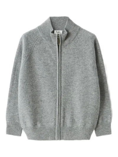 Il Gufo Kids' Zip-up Cardigan In Multi