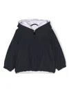 Il Gufo Zip-up Hooded Jacket In Blue