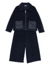 Il Gufo Zip-up Tracksuit Set In Black