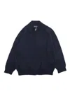 Il Gufo Zipped Sweater In Blue