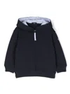 Il Gufo Zipped-up Hooded Jacket In Blue