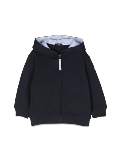Il Gufo Zipper Hoodie In Blue