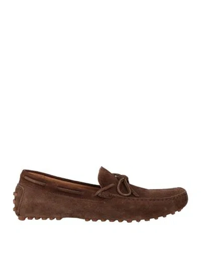 Il Mocassino Man Loafers Brown Size 8 Leather
