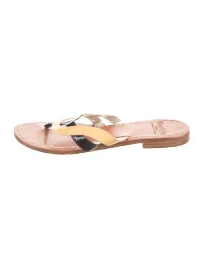 Pre-owned Il Sandalo Leather Slides In Pink