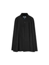 Il Tabarro Wool Cape In Black