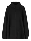 Il Tabarro Peter Pan-collar Cape In Black