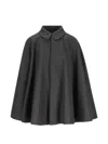 Il Tabarro Single-breasted Virgin-wool Cape In Multi