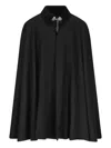 Il Tabarro Wool Cape In Black
