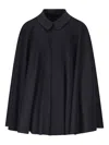Il Tabarro Wool Cape In Blue