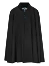 Il Tabarro Wool Cape In Multi