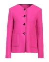 Il The' Delle 5 Woman Jacket Fuchsia Size 8 Virgin Wool, Polyester In Pink