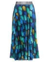 Il The' Delle 5 Woman Midi Skirt Blue Size 6 Polyester In Multi
