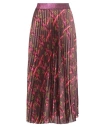 Il The' Delle 5 Woman Midi Skirt Chocolate Brown Size 4 Polyester In Brown