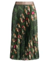 Il The' Delle 5 Woman Midi Skirt Dark Green Size 10 Polyester In Green