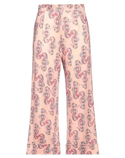 Il The' Delle 5 Woman Pants Salmon Pink Size 8 Polyester, Elastane