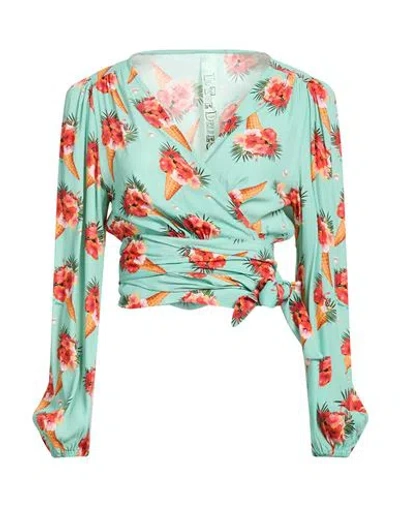 Il The' Delle 5 Woman Top Turquoise Size 8 Viscose In Blue