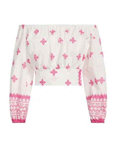 Il The' Delle 5 Woman Top White Size 8 Cotton