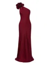 Il Volo Aster Flower-embellishment Maxi Dress In Red