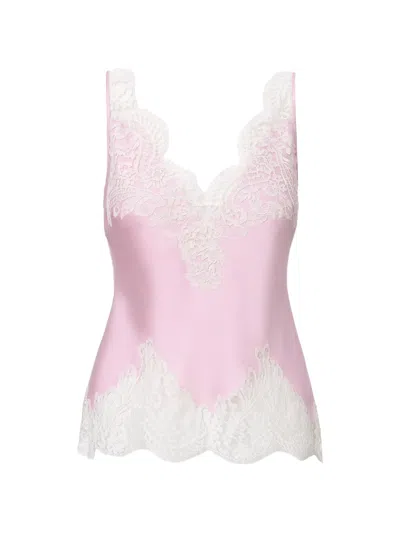 Il Volo Gia Lace Top In Pink