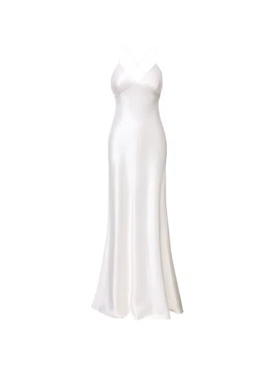 Il Volo Isla Criss-cross Dress In White