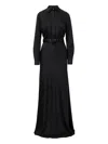 Il Volo Kate Belted Maxi Dress In Black
