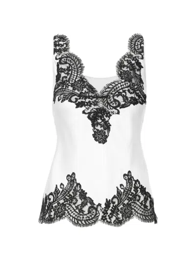 Il Volo Lace-trim Top In White