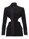 Il Volo Onyx Cut-out Blazer In Black