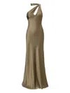 Il Volo Vionne Halterneck Maxi Dress In Neutral