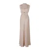 Il Volo Women's Neutrals Sienna Silk Tunic Dress In Beige/brown/yellow