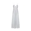 Il Volo Women's Silver Moon Silk Slip Dress In Silver