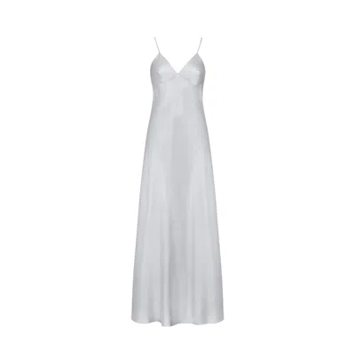 Il Volo Women's Silver Moon Silk Slip Dress
