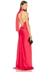 Ila Amelia One-shoulder Maxi Dress In Red