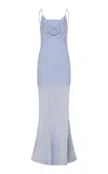 Ila Anastasia Draped Chiffon Maxi Dress In Purple