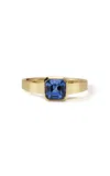 Ila Azure 18k Yellow Gold Sapphire Ring In Blue