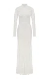 Ila Bailey Open Back Lace Maxi Dress In White